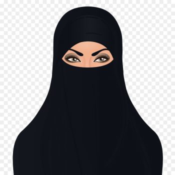 woman in burqa